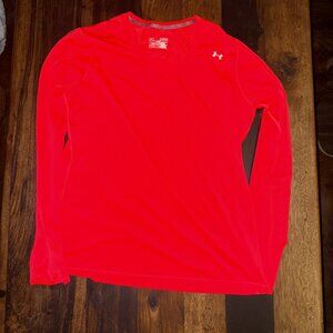 Under Armour HeatGear Compression Long Sleeve Top – Women’s XL – Hot Pink